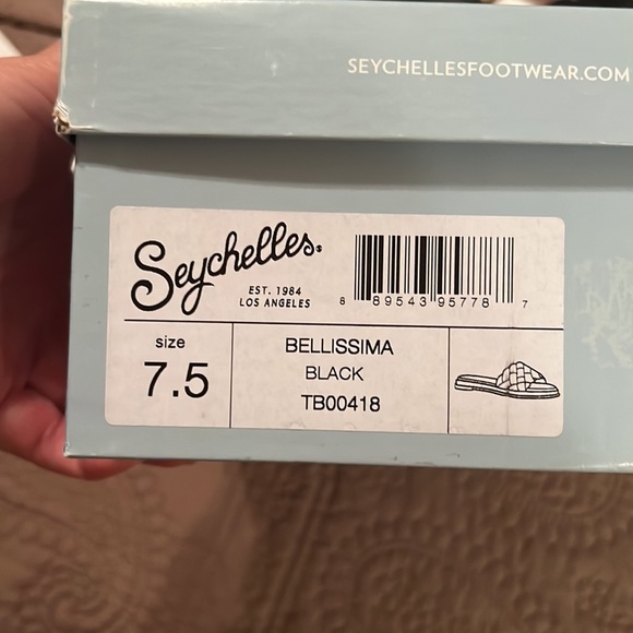 49. Seychelles Bellisima Slide Sandal in Black, Size 7.5 - Picture 7 of 15